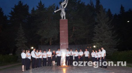 Сотрудники ОМВД России по г.о. Озеры приняли участие в акции «Свеча памяти»