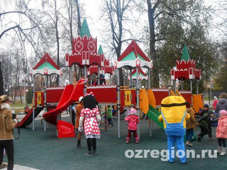 Детская игровая площадка «Кремль» открылась в Озёрах