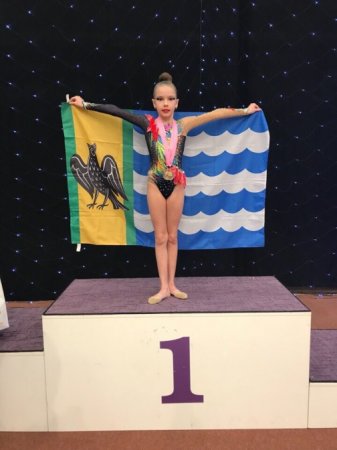 Озерчанка Ольга Быстрова завоевала 2 золотых медали на соревнованиях по художественной гимнастике в Венгрии